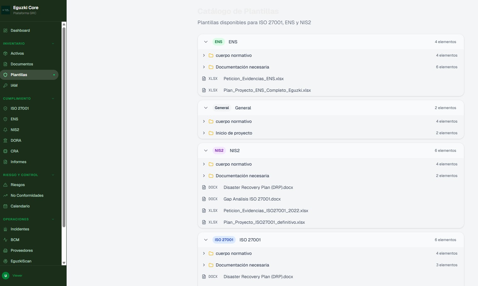 Catálogo de Plantillas